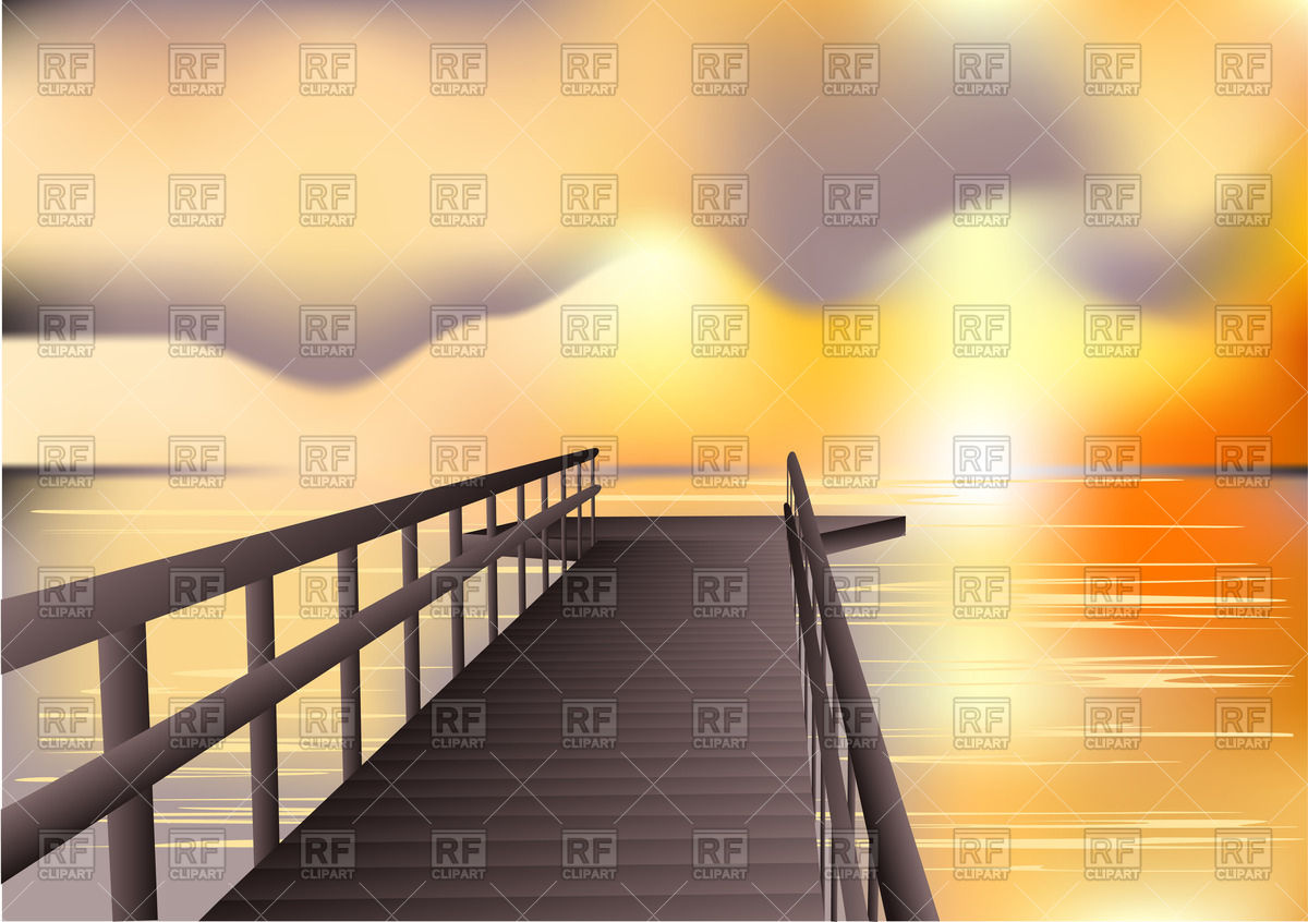 1200x846 Jetty Sunrise Vector Image Of Backgrounds, Textures, Abstract