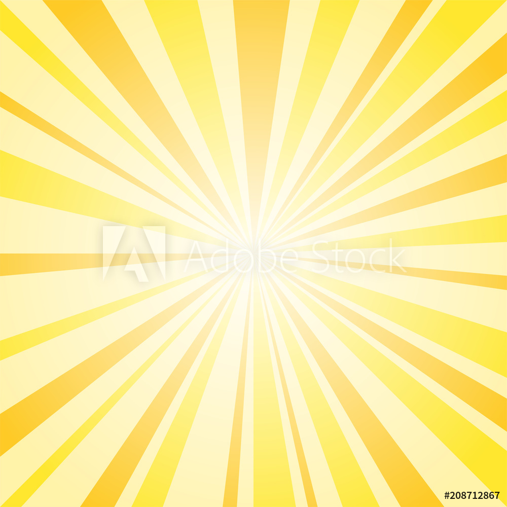 1000x1000 Photo Art Print Sunburst Background, Yellow Sunrise Vector