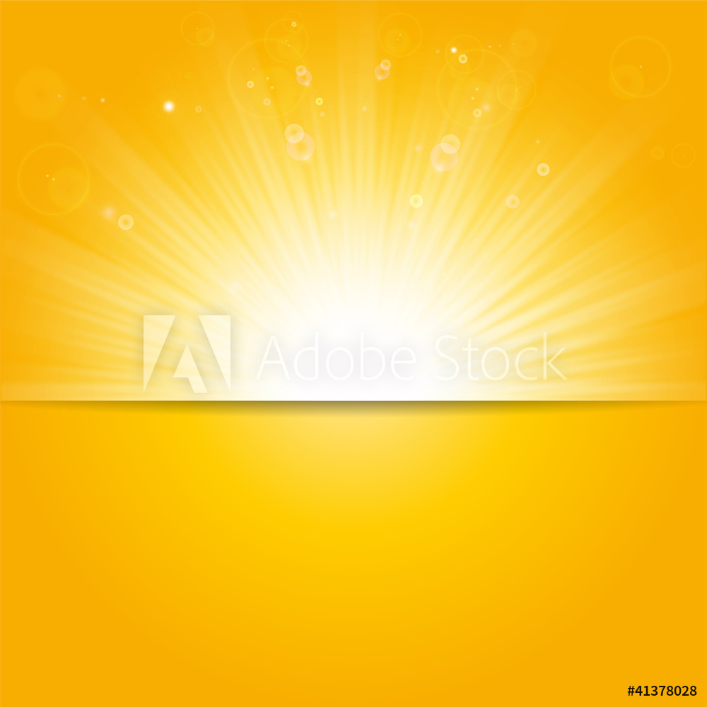 1000x1000 Photo Art Print Shiny Sun Vector, Sunbeams, Sunrays, Sunset