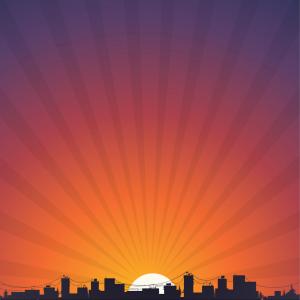 300x300 Photostock Vector At Sunrise Kangaroo Scenery Silhouettes Vector
