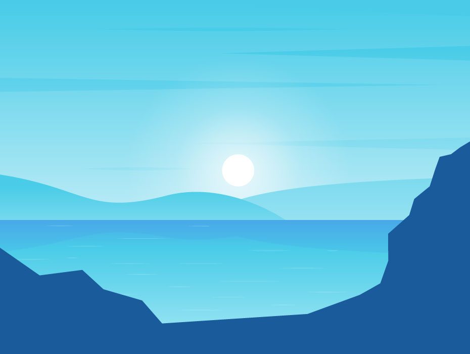 930x700 Sunrise Vector Illustration Frebers