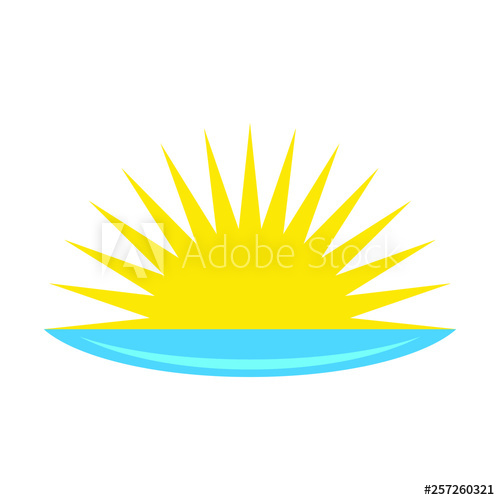 500x500 Sunrise Vector Icon Sun, Rise Symbol Morning Icon