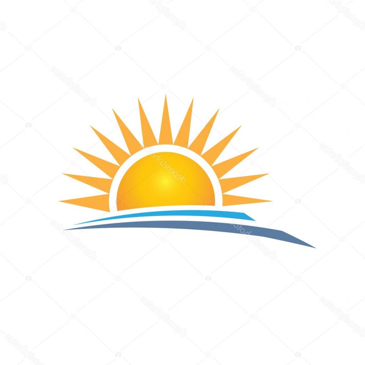 1228x1228 Stock Illustration Sunrise Logo Design Vector Graphic Cqrecords
