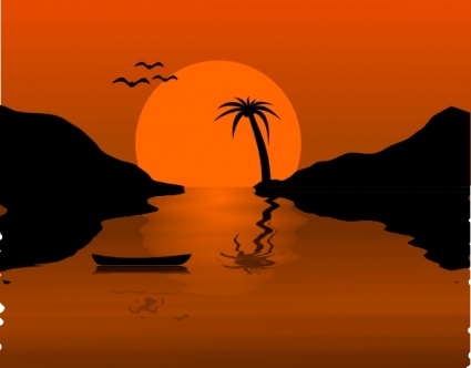 425x332 Free Download Of Sunset Vector Graphics And Illustrations