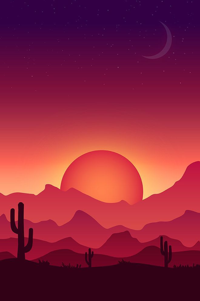 660x991 How To Create A Colorful Vector Landscape Illustration