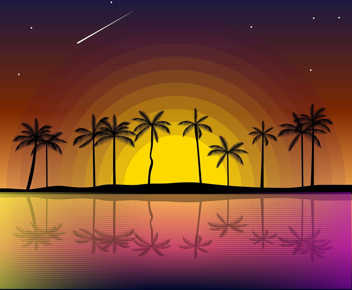 1136x936 Free Sunset Background Vector Vector Art Graphics
