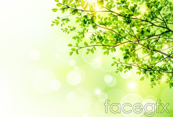 600x406 Spring Tree And Sunshine Vector Over Millions Vectors, Stock