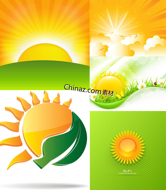 580x664 Sunny Sunshine Vector Landscape Material For Free Download Free