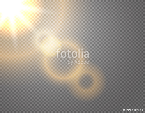 500x392 Sunshine Vector Effect Isolated On Transparent Background Photo