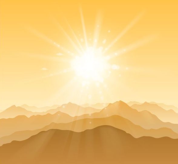 588x544 Mountain With Sunshine Vector Background Free Download