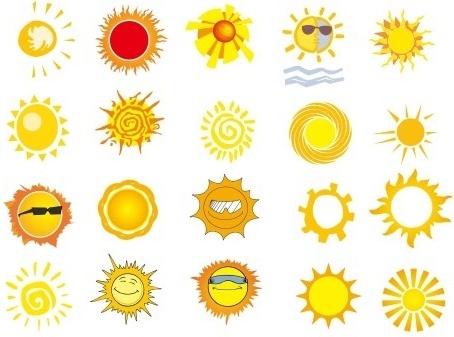 454x337 Cartoon Sun Free Vector Download