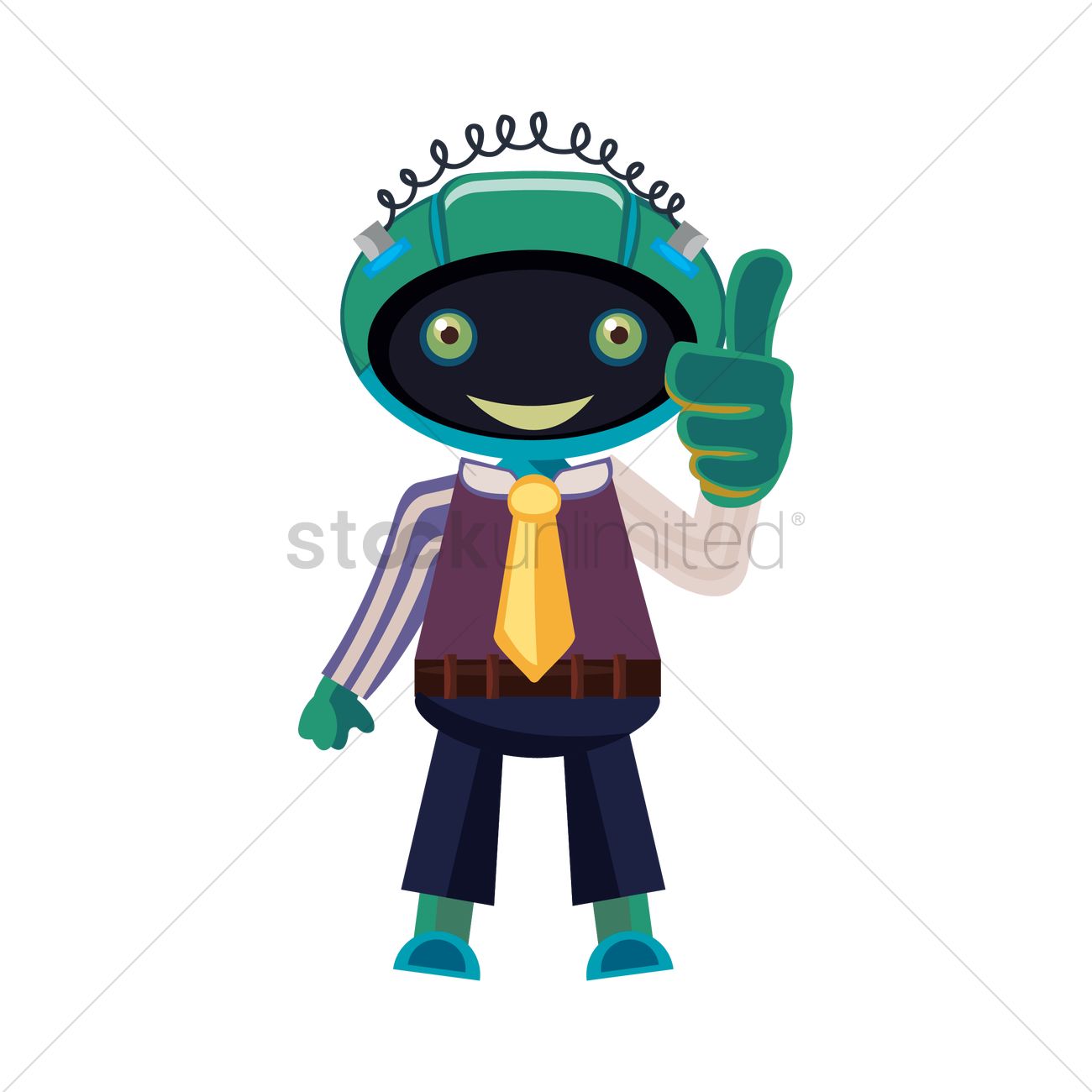 Robot Showing Thumb Sup Vector Image 1300x1300 Robot Showing Thumb Sup Vector Image