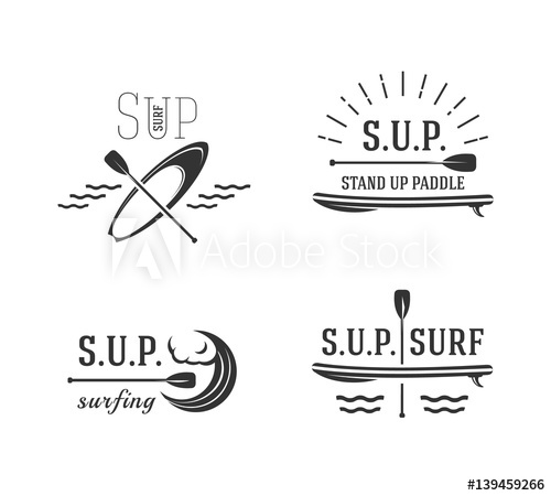 Stand Up Paddle Sup Surfing Signs, Logos 500x450 Stand Up Paddle Sup Surfing Signs, Logos