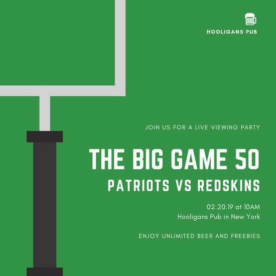 Green With Post Vector Illustration Super Bowl Social Media 550x550 Green With Post Vector Illustration Super Bowl Social Media