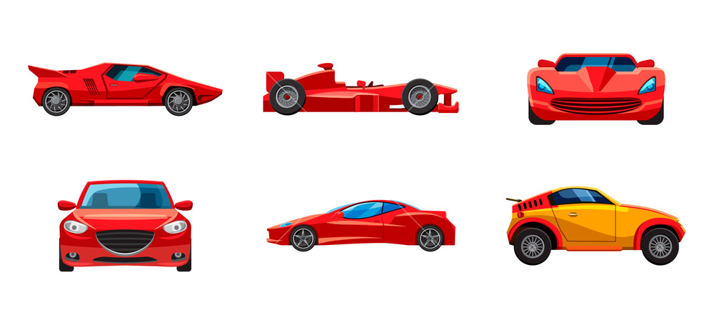 1000x455 Super Car Icon Set Cartoon Set Of Super Car Vector Icons For Web