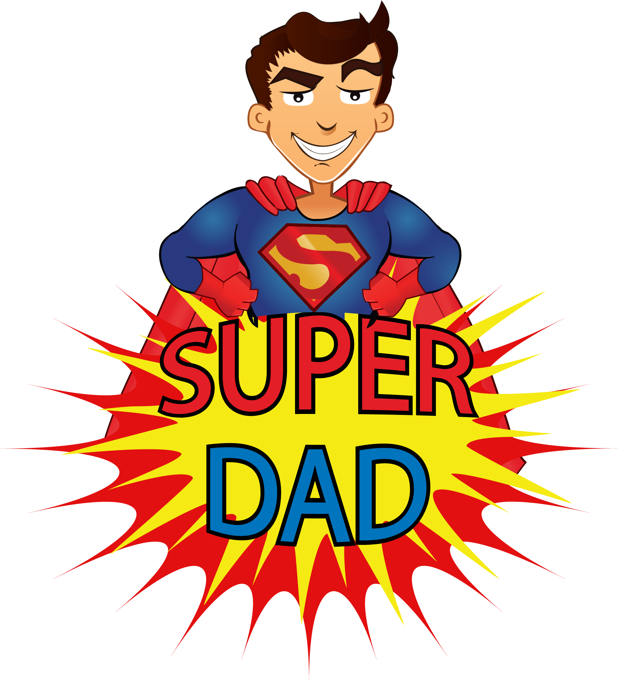 Super Dad Vector At Collection Of Super Dad Vector Free For Personal Use