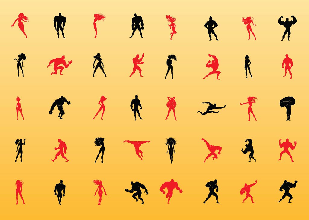 1024x730 Heroes Vectors Vector Art Graphics