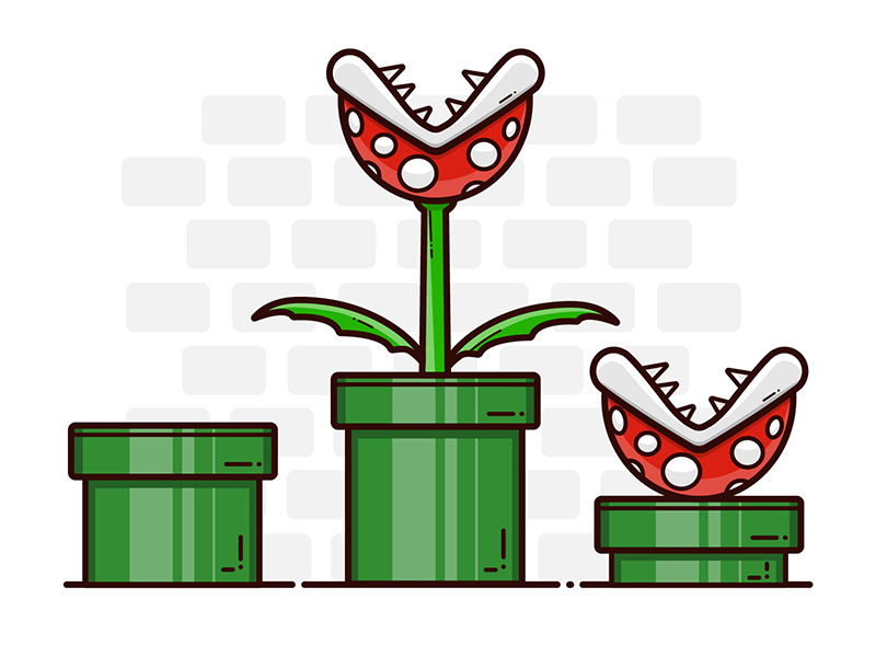 Super Mario Series Pipes And Piranha 800x600 Super Mario Series Pipes And Piranha