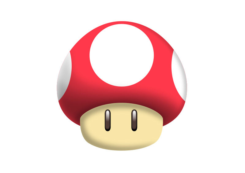 Super Mario Super Mushroom Vector 800x566 Super Mario Super Mushroom Vector