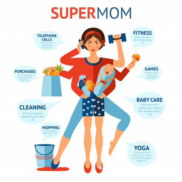 Super Mom Concept Vector Free Download 626x626 Super Mom Concept Vector Free Download