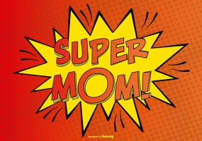 super mom logo png