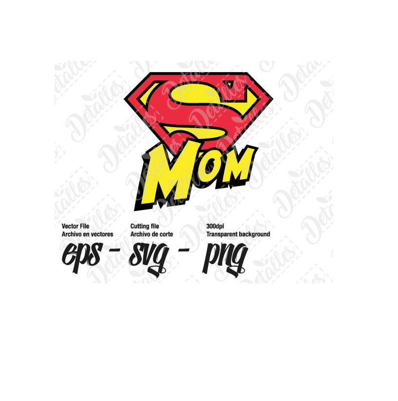 794x800 Super Mom Vector For Personal Use Silhouette Etsy
