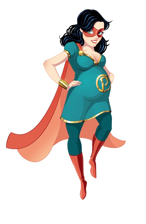 600x917 Super Mom Vector