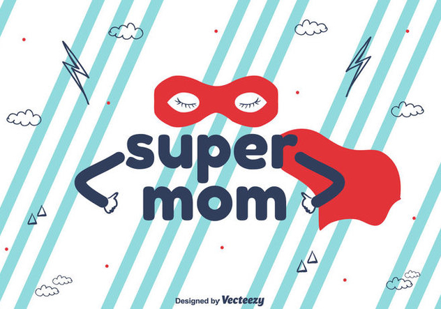 632x443 Super Mom Vector Background Free Vector Download Cannypic