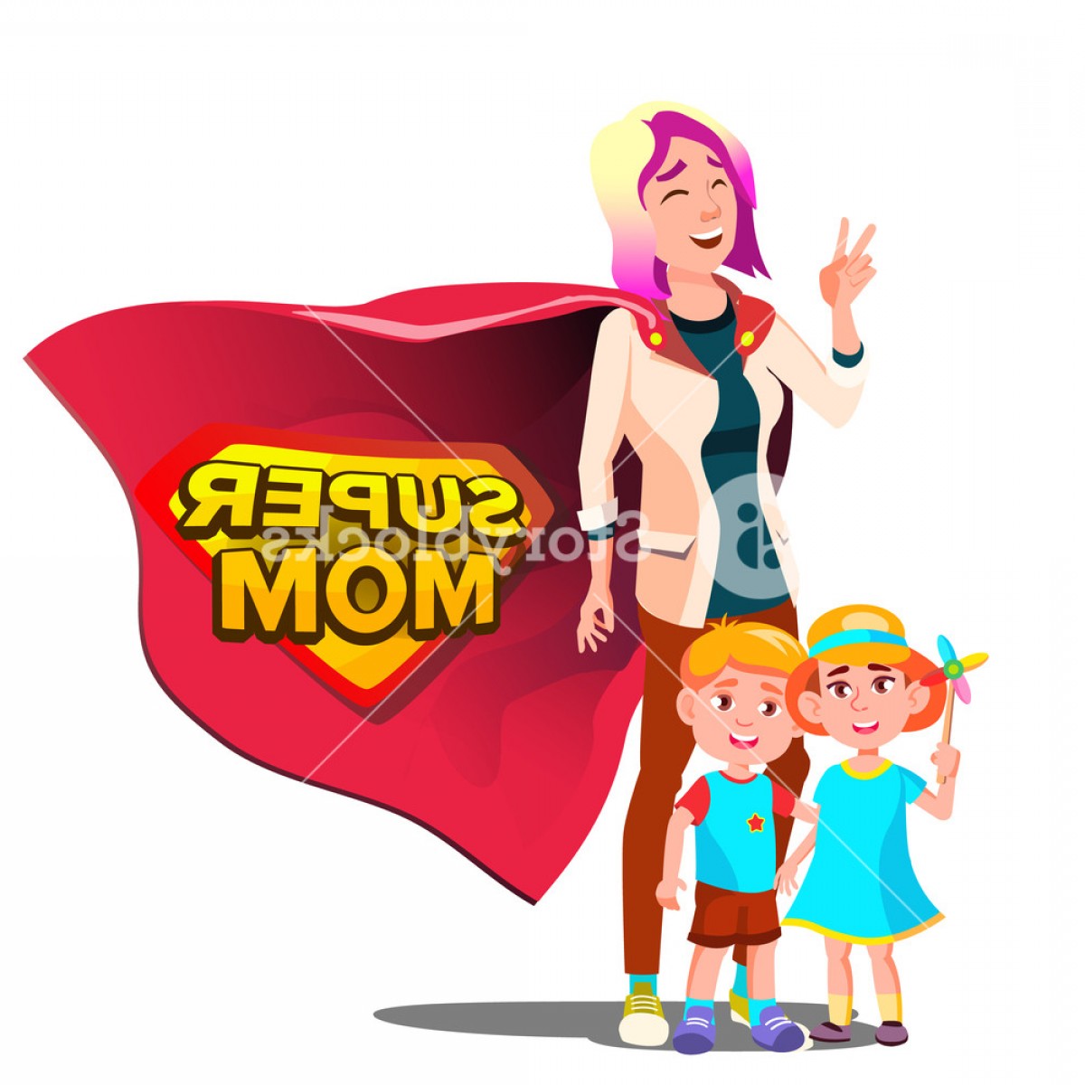 Super Mom Vector at Vectorified.com | Collection of Super Mom Vector ...