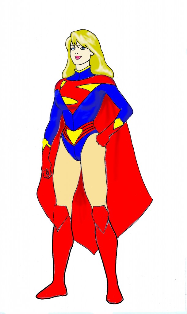 610x1024 Supergirl Clipart Group With Items
