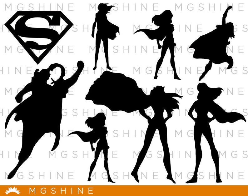 794x627 Supergirl Cutting For Cricut And Silhouette Cameo Etsy