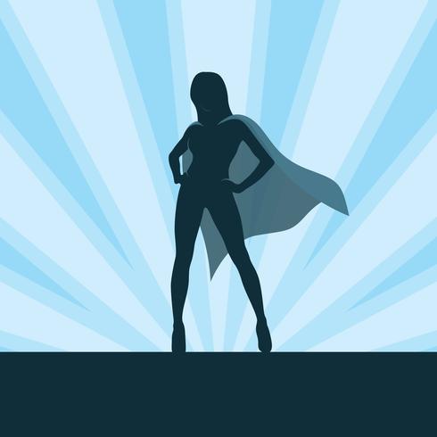 490x490 Girl Superhero On Burst Background