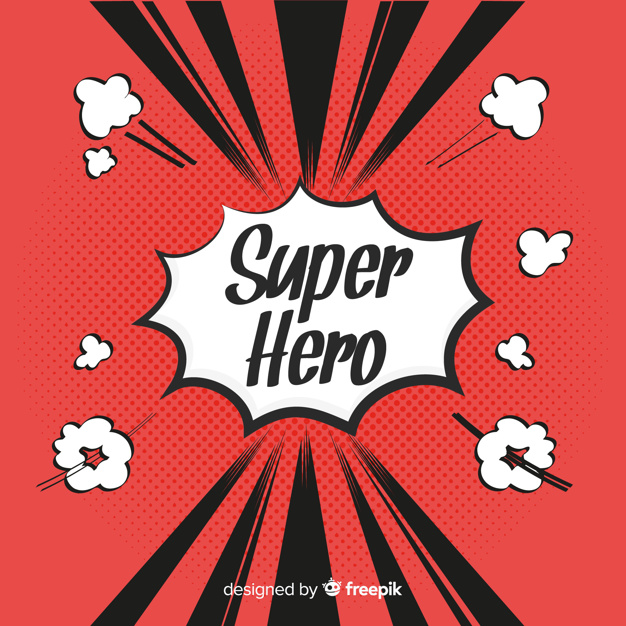 626x626 Halftone Superhero Background Vector Free Download