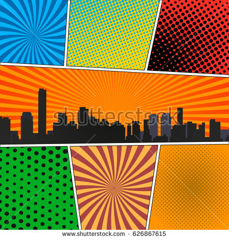 450x470 Superhero City Background Vector Background Download