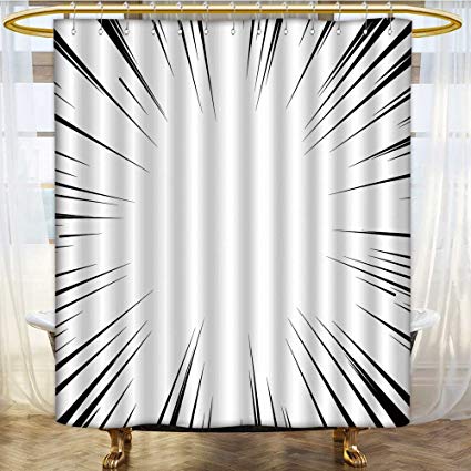 425x425 Shower Curtains With Shower Hooks Comic Book Flash