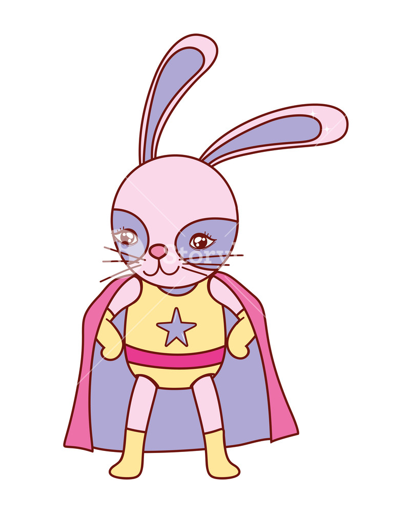 Rabbit Wearing Superhero Costume With Mask And Cape Vector 800x1000 Rabbit Wearing Superhero Costume With Mask And Cape Vector