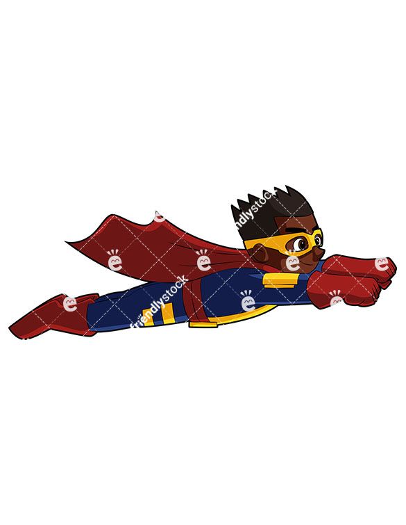 Superhero Flying Vector