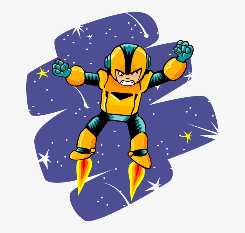 820x780 Vector Illustration Of Super Hero Or Superhero Flying