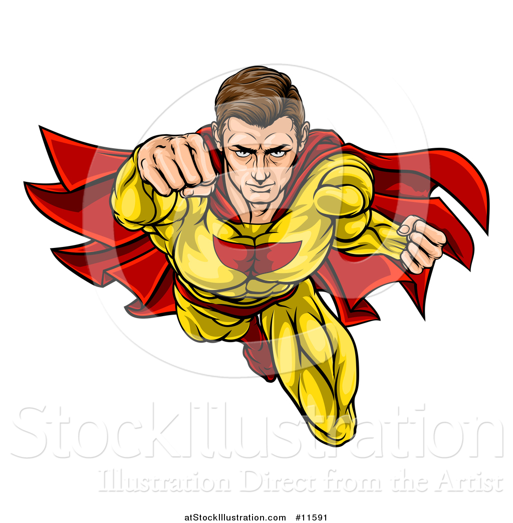 1024x1044 Vector Illustration Of A Pop Art Comic Caucaslan Male Super Hero