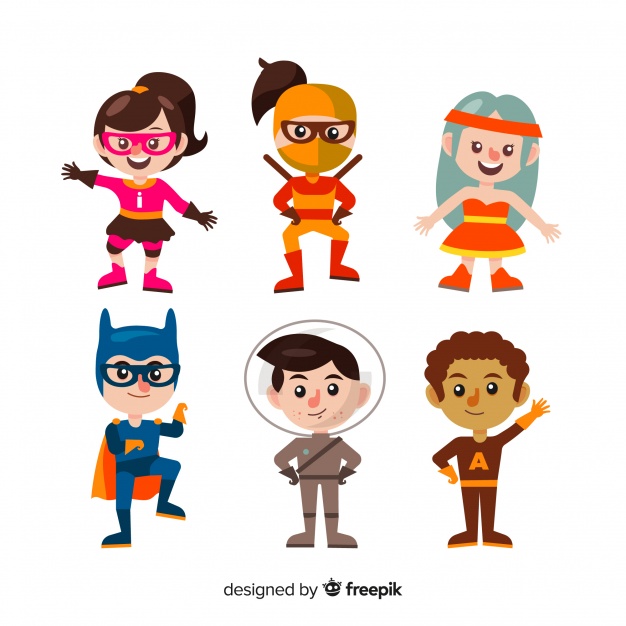 Superhero Kid Vector at Vectorified.com | Collection of Superhero Kid ...