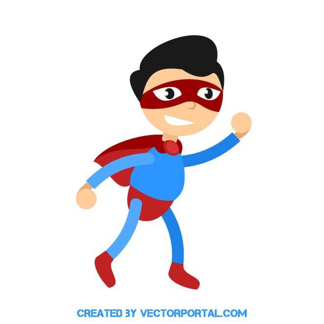 660x660 Superhero Kid Vector Image People Free Vector Image Kids