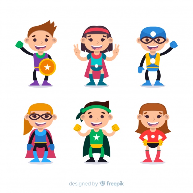 Superhero Kid Vector at Vectorified.com | Collection of Superhero Kid ...