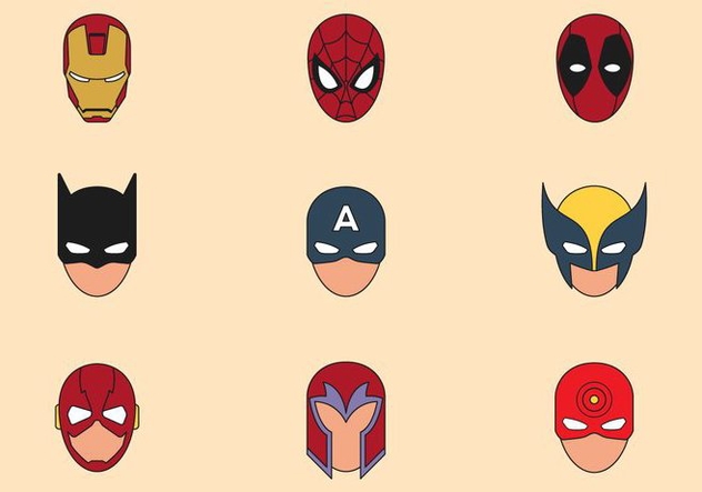 632x443 Superhero Mask Symbols Free Vector Download Cannypic