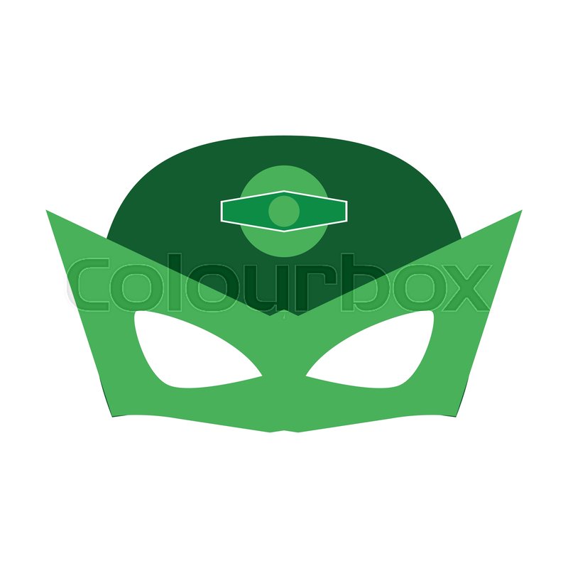800x800 Superhero Mask Character Isolated Stock Vector Colourbox