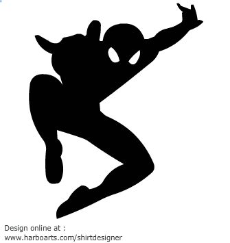 Superhero Spiderman Jumping Vector Graphics Free 335x355 Superhero Spiderman Jumping Vector Graphics Free