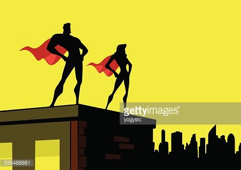 Superhero Silhouette Vector Free