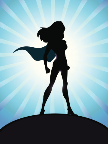 358x478 Superhero Silhouette Vector Free