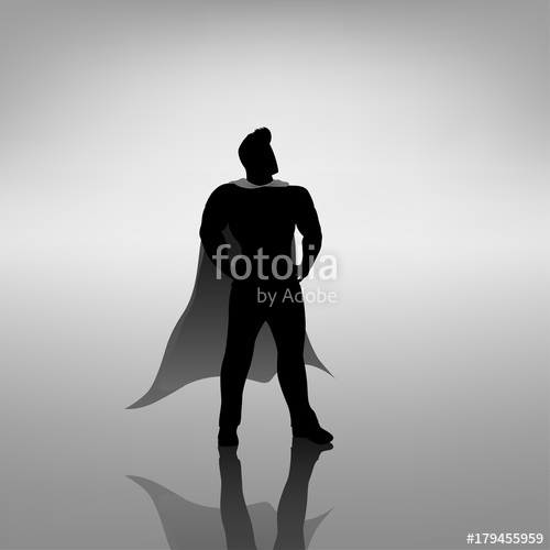 500x500 Super Hero Silhouette Stock Image And Royalty Free Vector