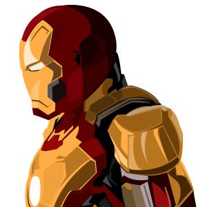 300x300 Iron Man Vector Art Created