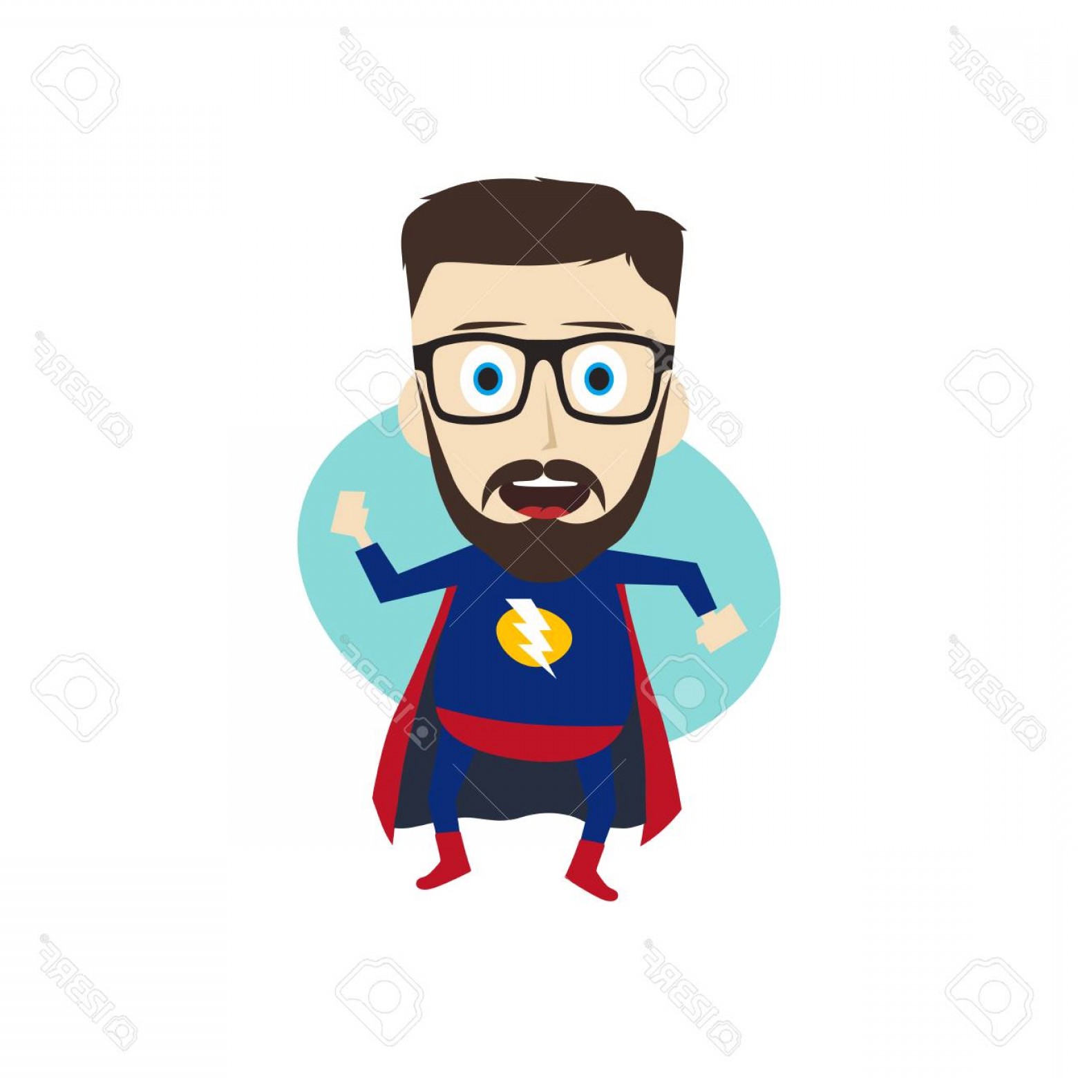 1560x1560 Photostock Vector Superhero Cartoon Character Theme Vector Art